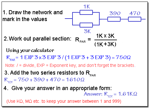 Working out resistance in a series/parallel circuit