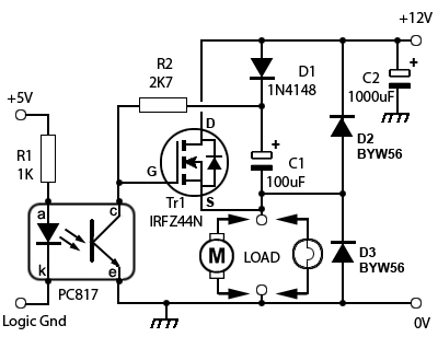 N Channel High Side Switch Circuit