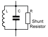 A Damping resistor in a parallel LC circuit