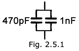 Parallel capacitors