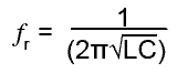 Series resonance formula