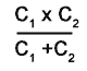 Formula for series capacitors